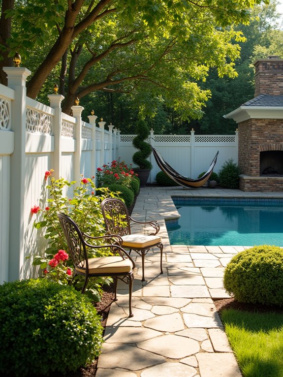elegant backyard privacy oasis