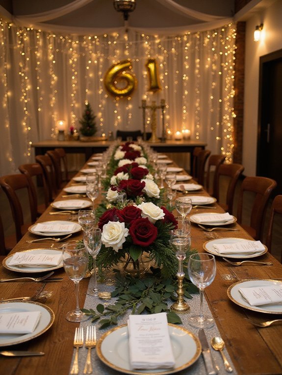 elegant centerpieces and surprises