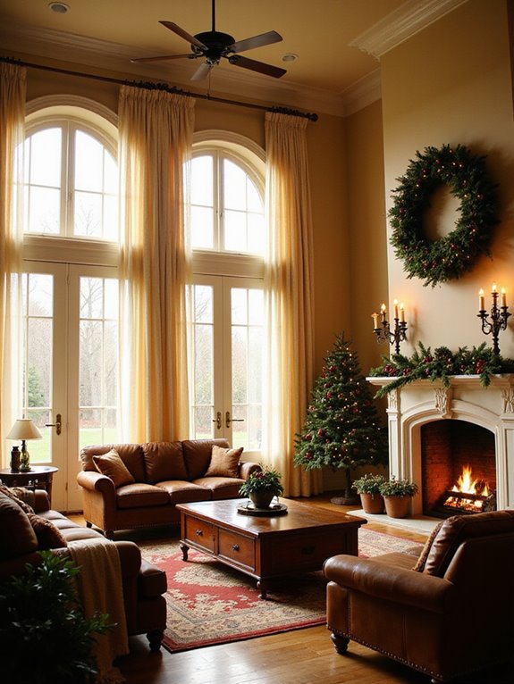 elegant cozy winter drapes