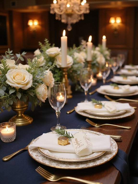 elegant dinner place cards
