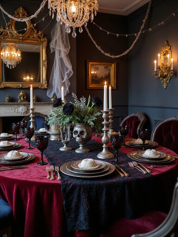 elegant eerie halloween decor
