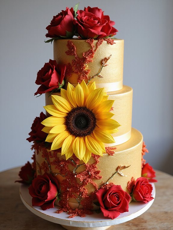 elegant floral cake decorations