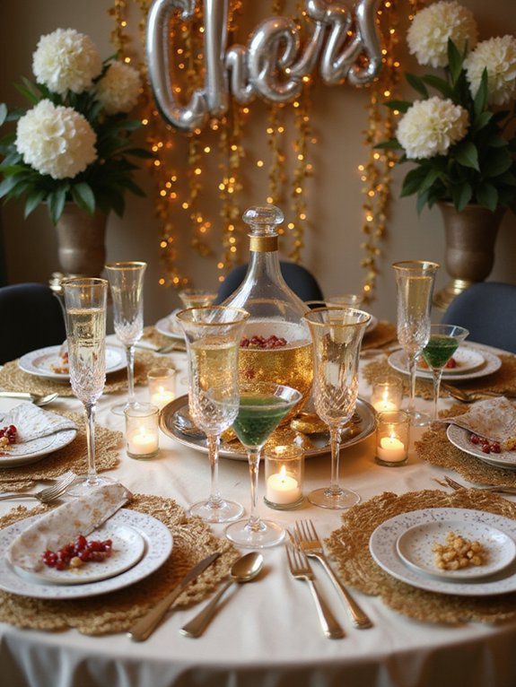 elegant glassware for festivities