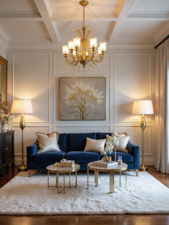 elegant gold lighting fixtures