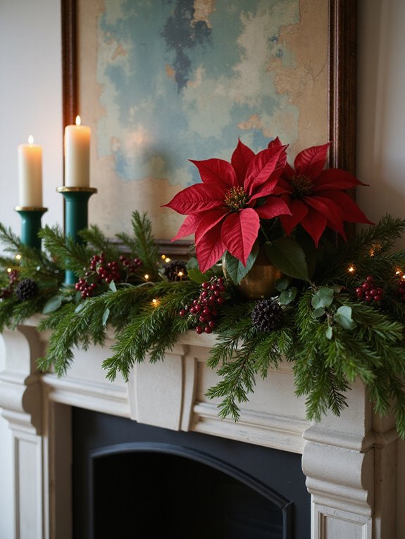 elegant green garland decor