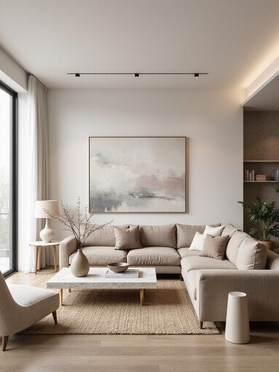 elegant neutral living spaces