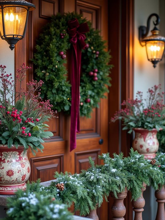 elegant outdoor holiday display