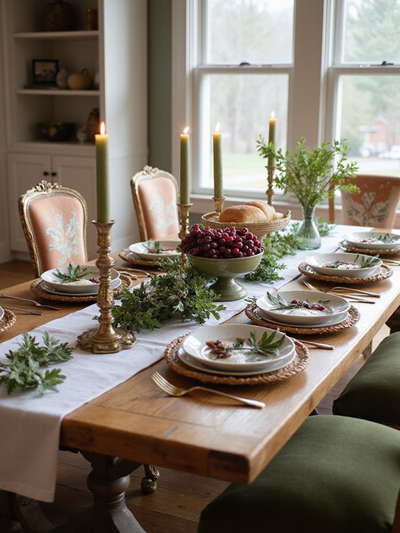 elegant red and green