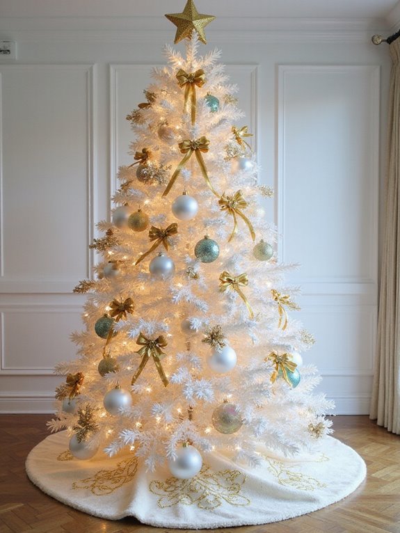 elegant white and gold