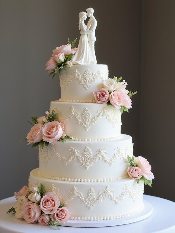 elegant white cake designs