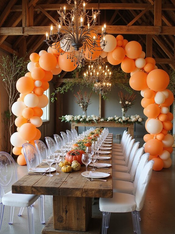 elegant white party decor