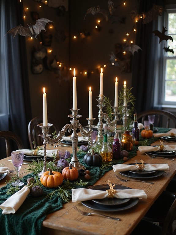 enchanted halloween table setting