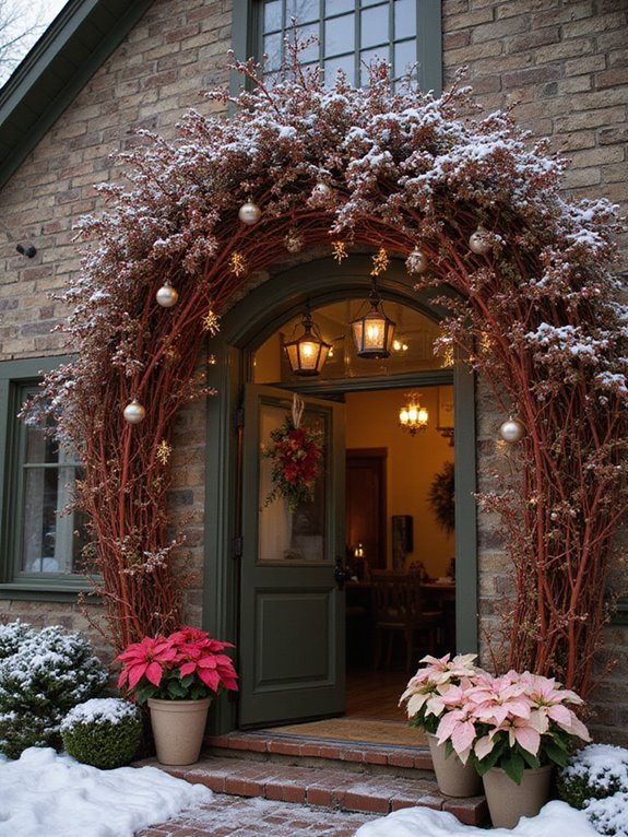 enchanting christmas flower arrangement