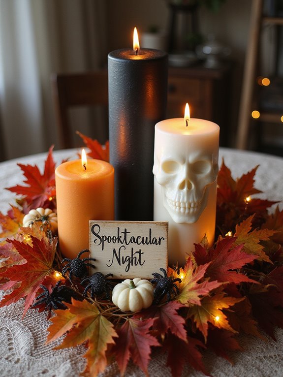 enchanting halloween candle decor