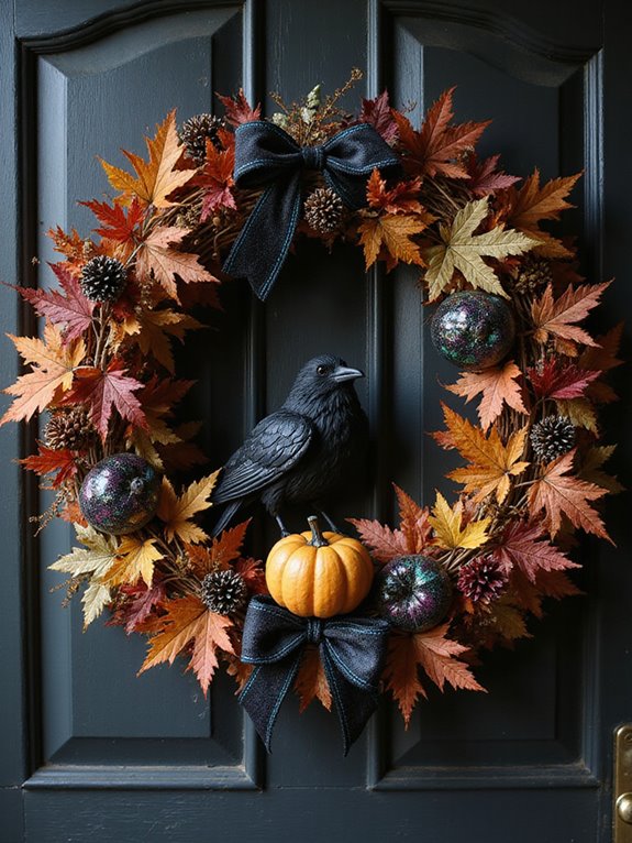 enchanting halloween door decor