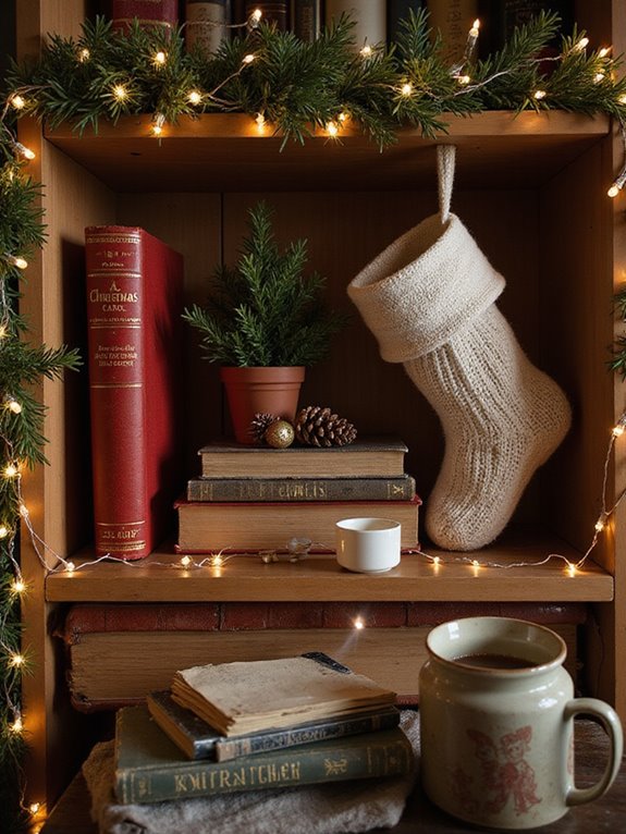 enchanting holiday reading display