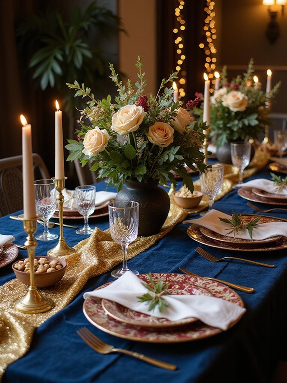 enchanting layered table decor