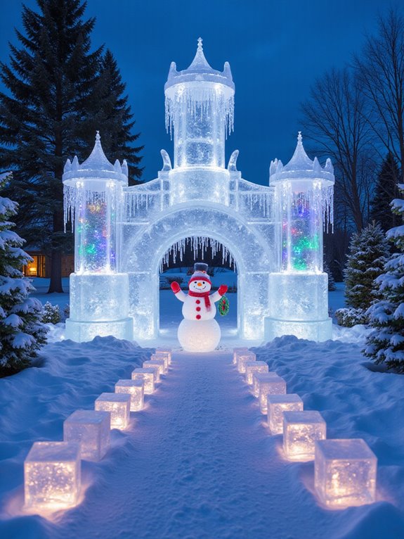 enchanting outdoor ice displays