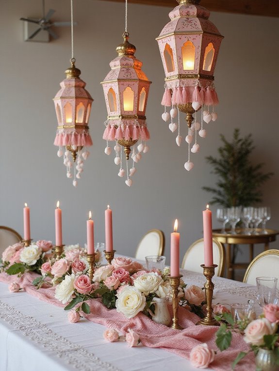 enchanting pink fairy lights