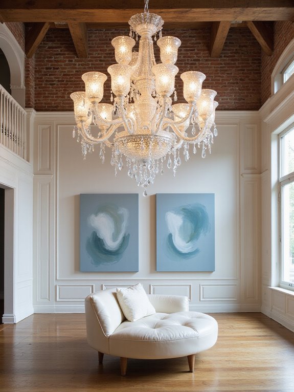 enchanting white lantern chandeliers