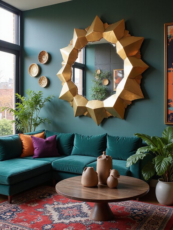 enhance decor with mirrors