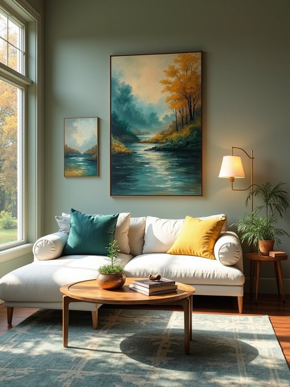 enhance living room aesthetics