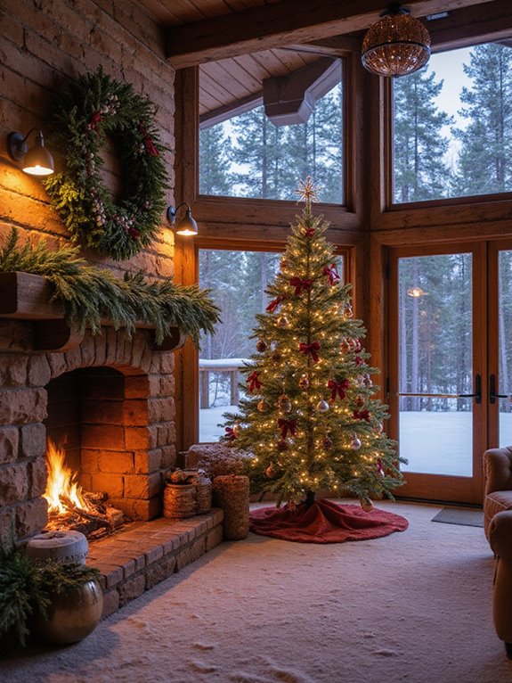 evergreen decor for holidays