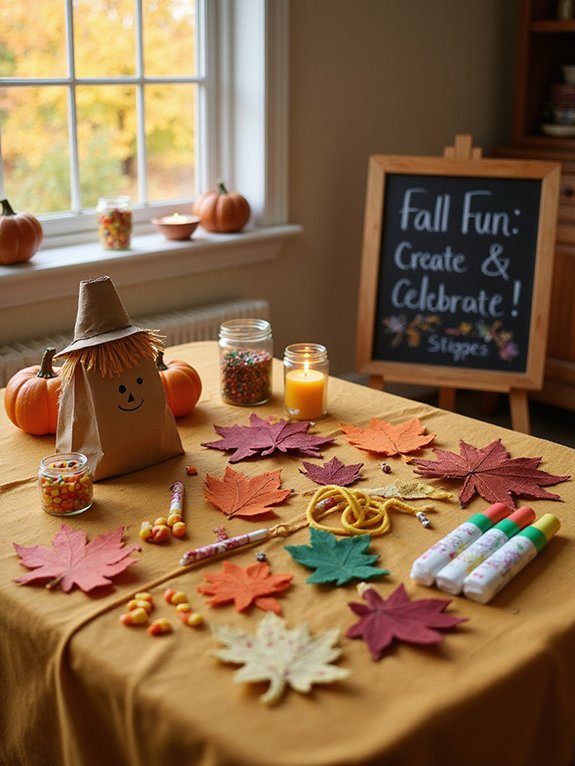 fall crafting with kids