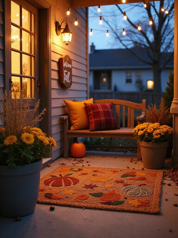fall themed durable welcome mats