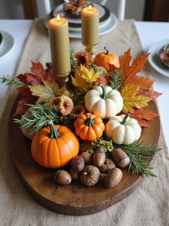 fall themed table arrangements