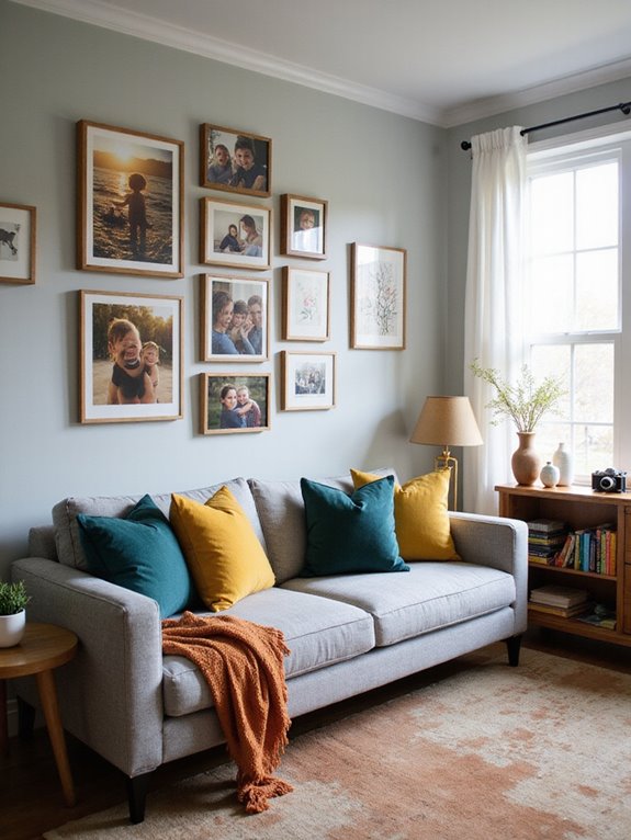 family photos gallery wall