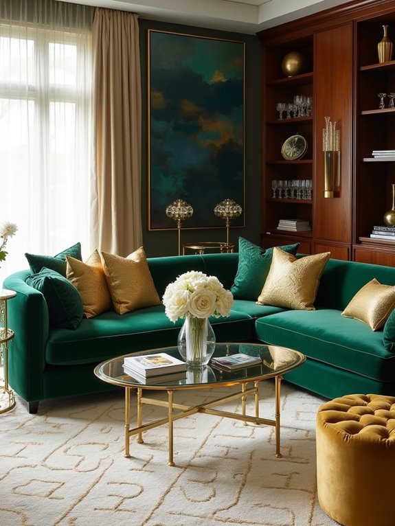 fancy warm gold decor