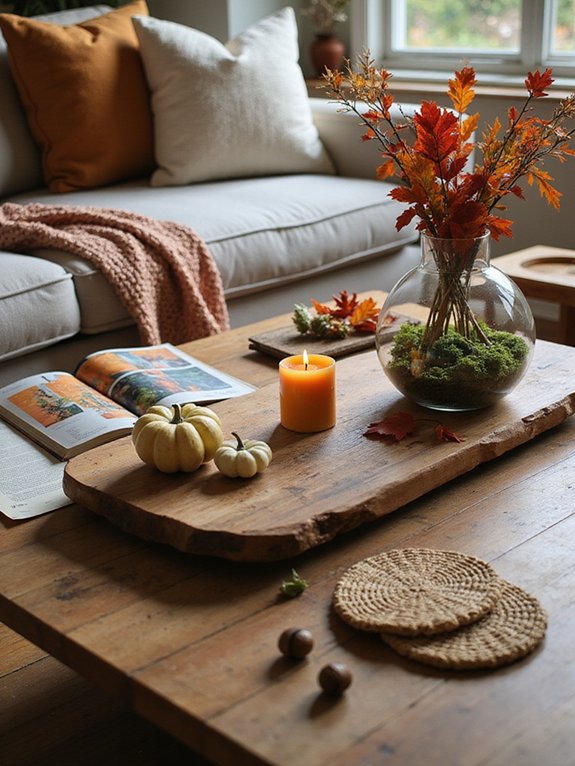 festive autumn coffee table