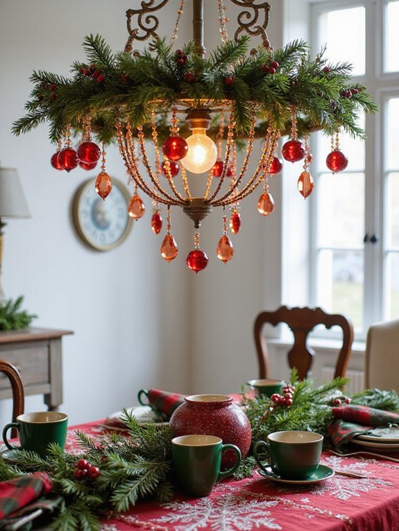 festive chandelier ornament designs