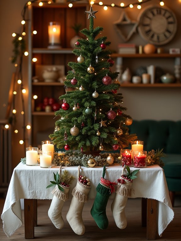 festive coffee table decor