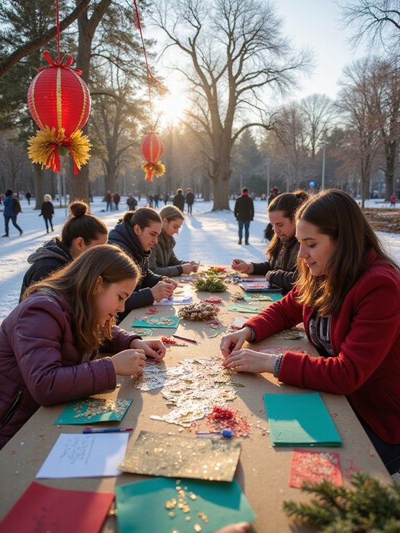festive community crafting gatherings