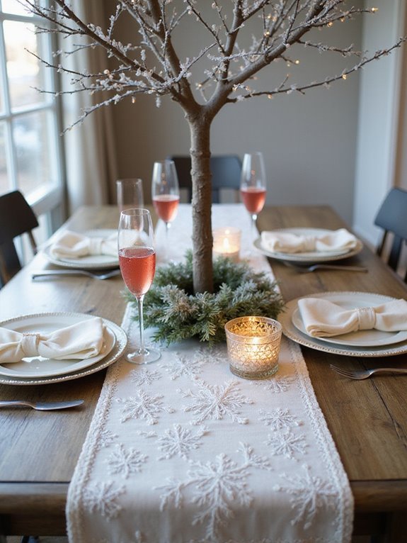 festive dining table decor
