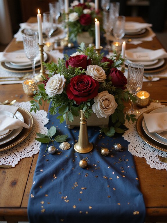 festive dining table decor