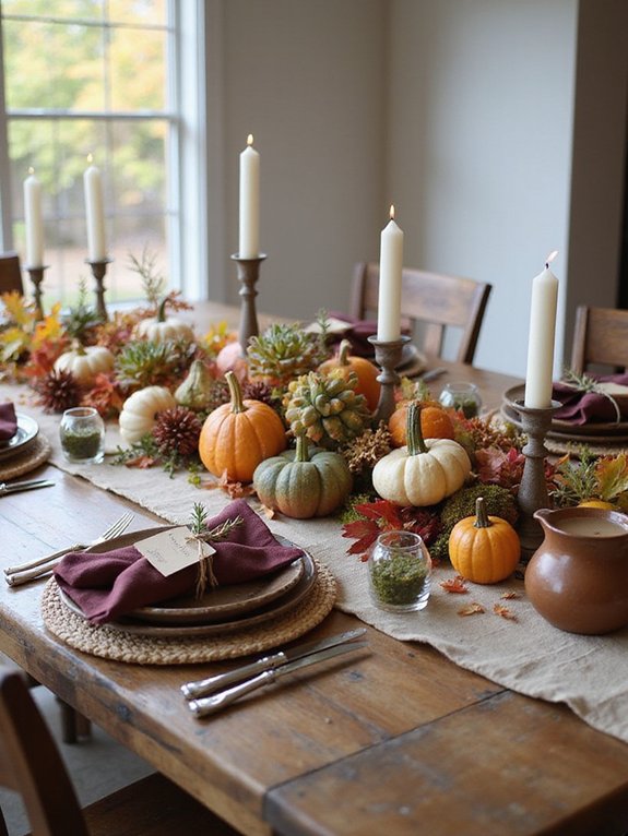 festive dining table makeover