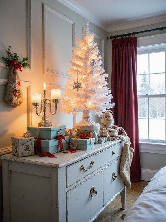 festive dresser holiday decor
