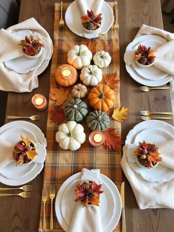 festive fall table settings
