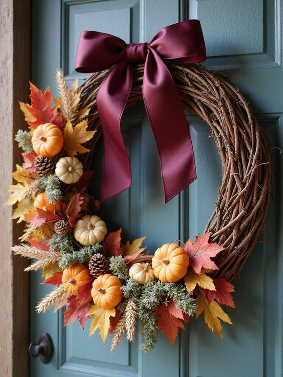 festive fall wreath crafting