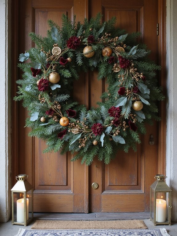 festive floral holiday arrangements