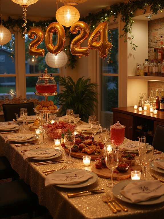 festive food and drinks