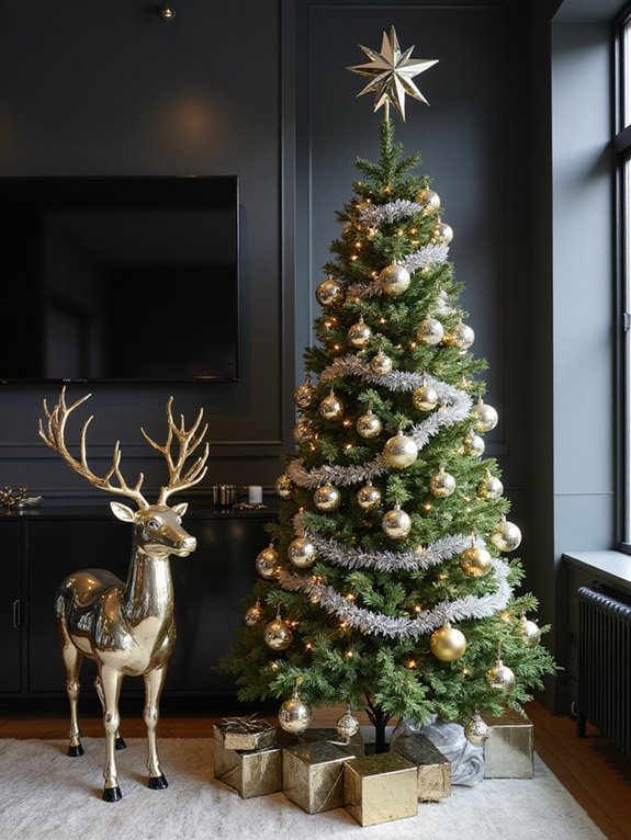 festive glam mirror reflections