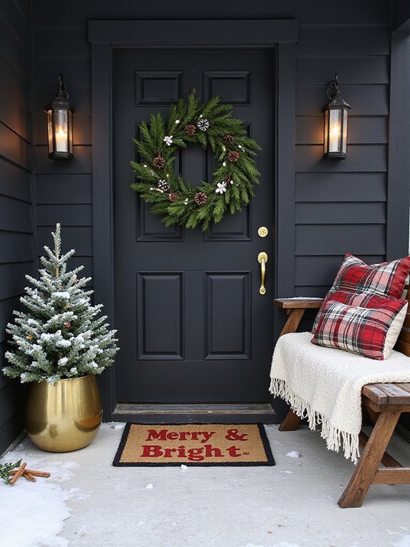 festive holiday curb appeal