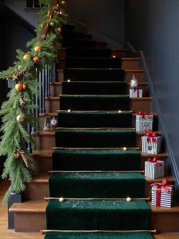 festive holiday stair runners