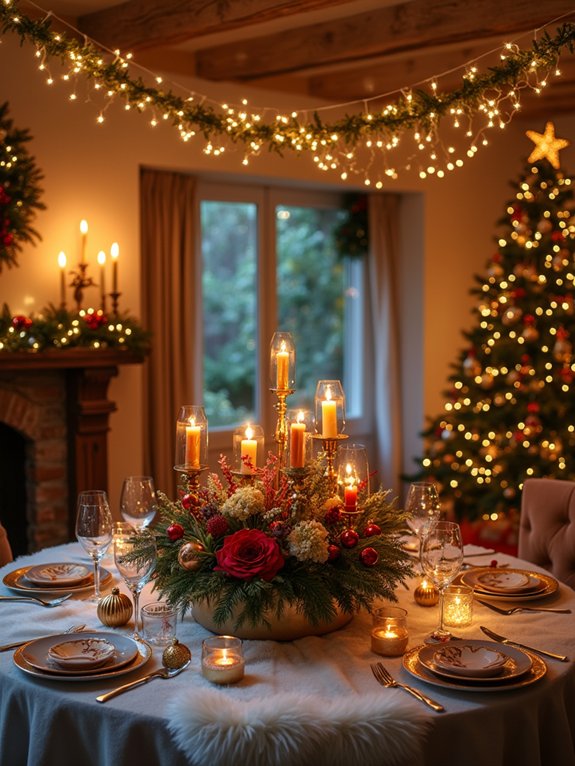 festive lighting and ambiance