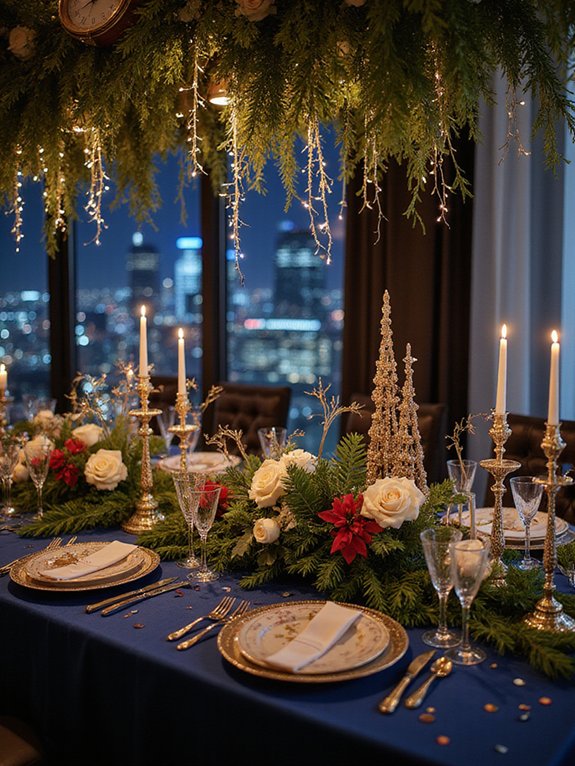 festive new year decorations