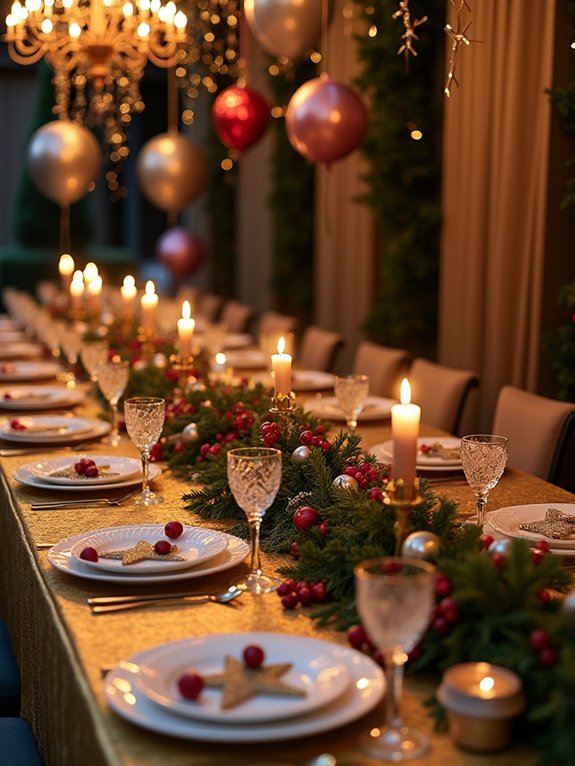festive new year s table settings